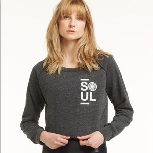 SoulCycle Grey Cropped Sweatshirt